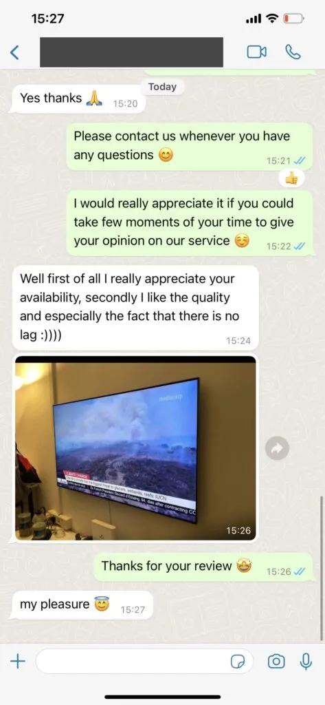 SmartSGI Customer Support WhatsApp Chat Feedback Screenshot 2